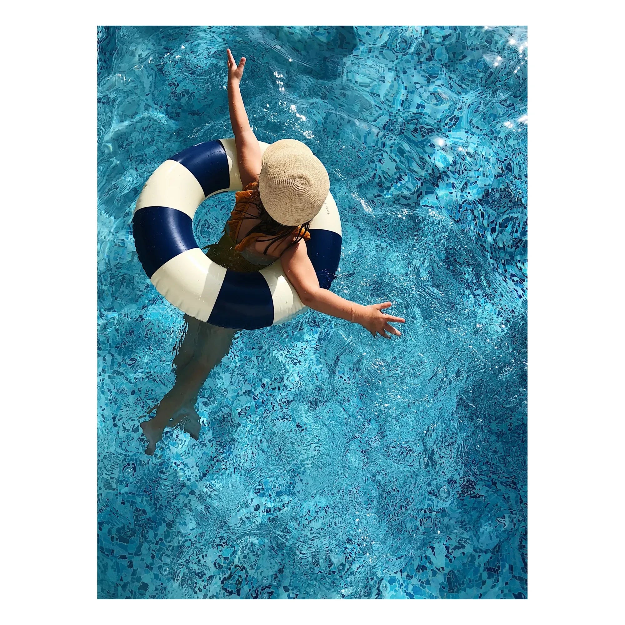 Petites Pommes - Olivia Inflatable Donut | Navy Blue