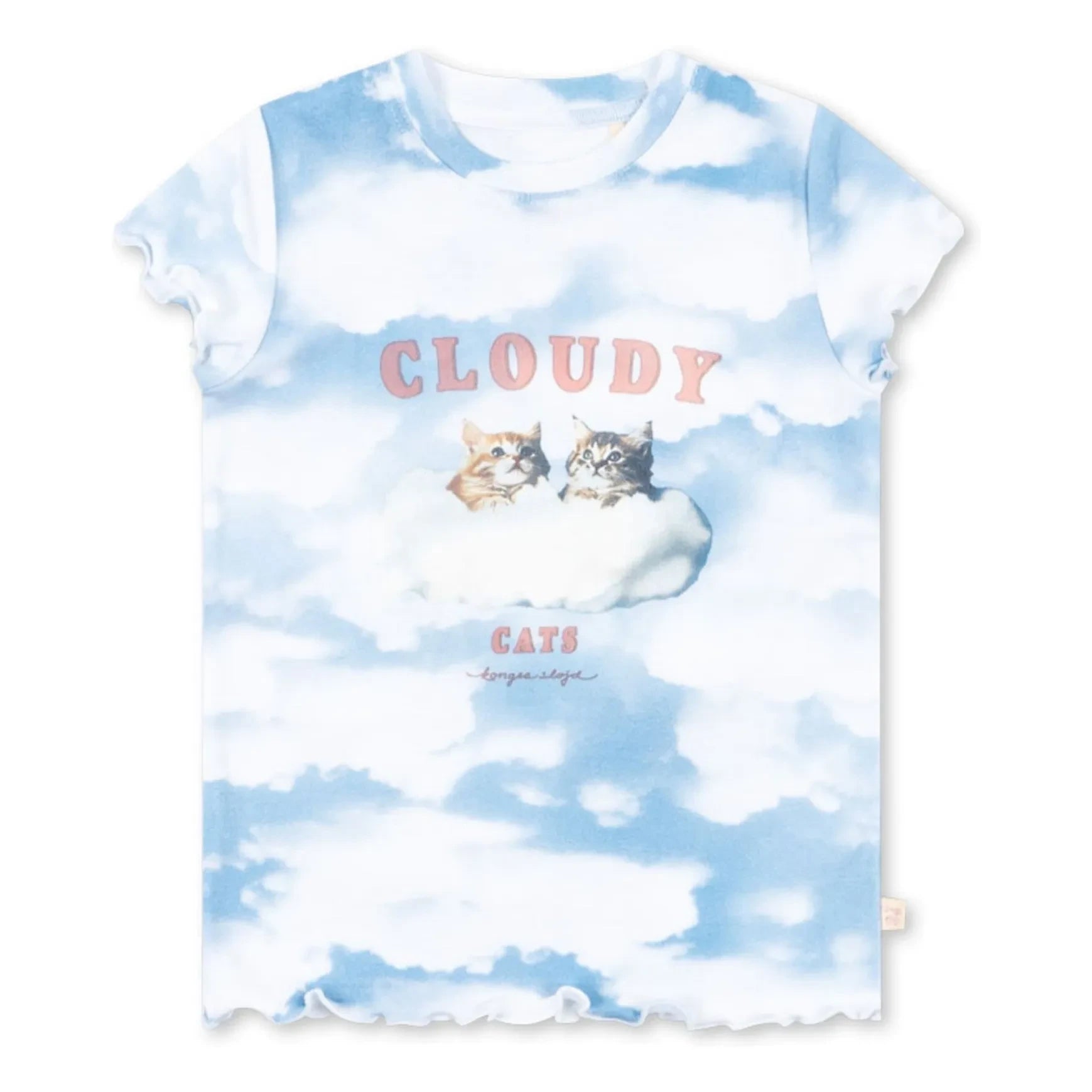 Konges Sløjd - Elli Cloudy Organic Cotton T-shirt | Light blue