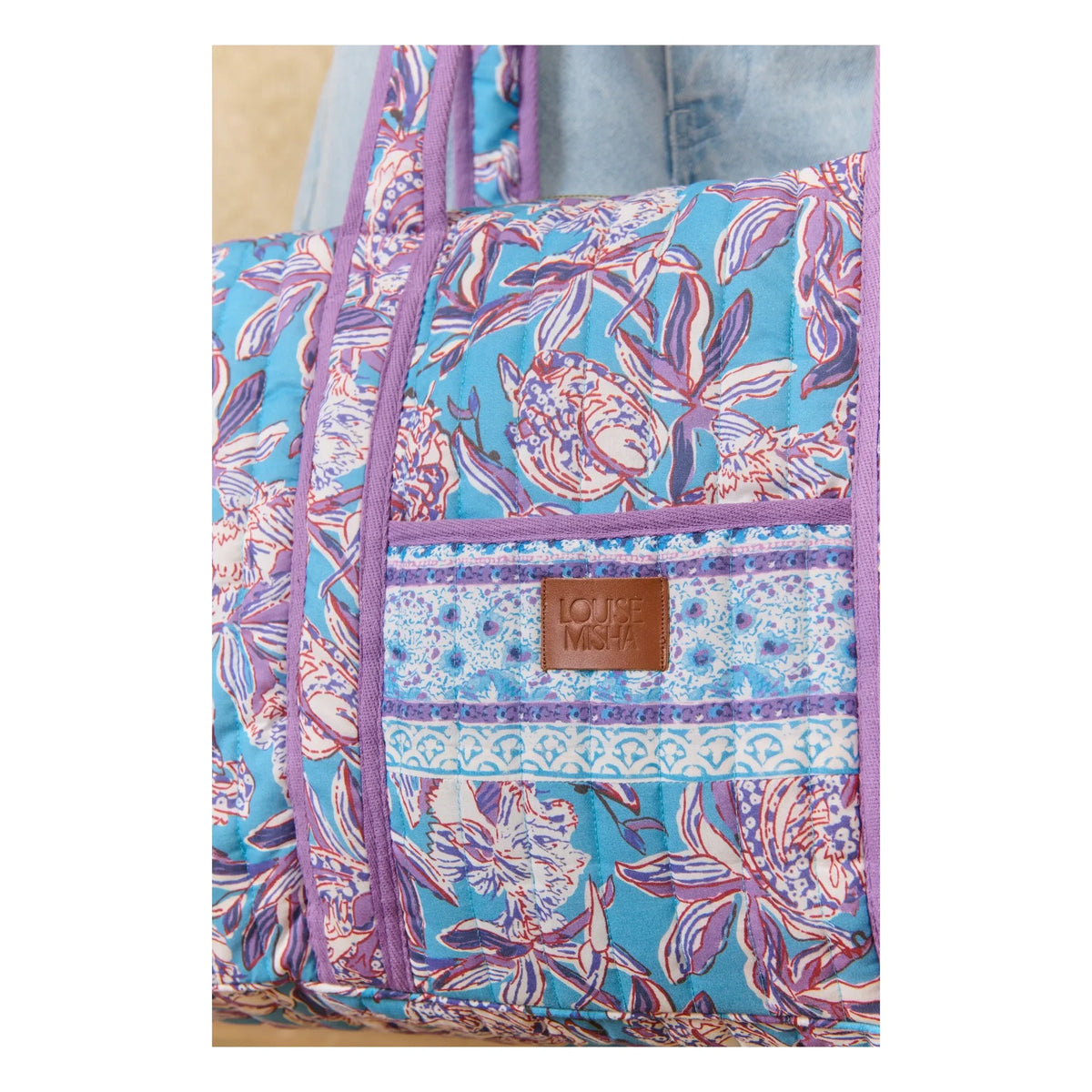 Louise Misha - 36h Bilbao Bag, Organic Cotton | Blue