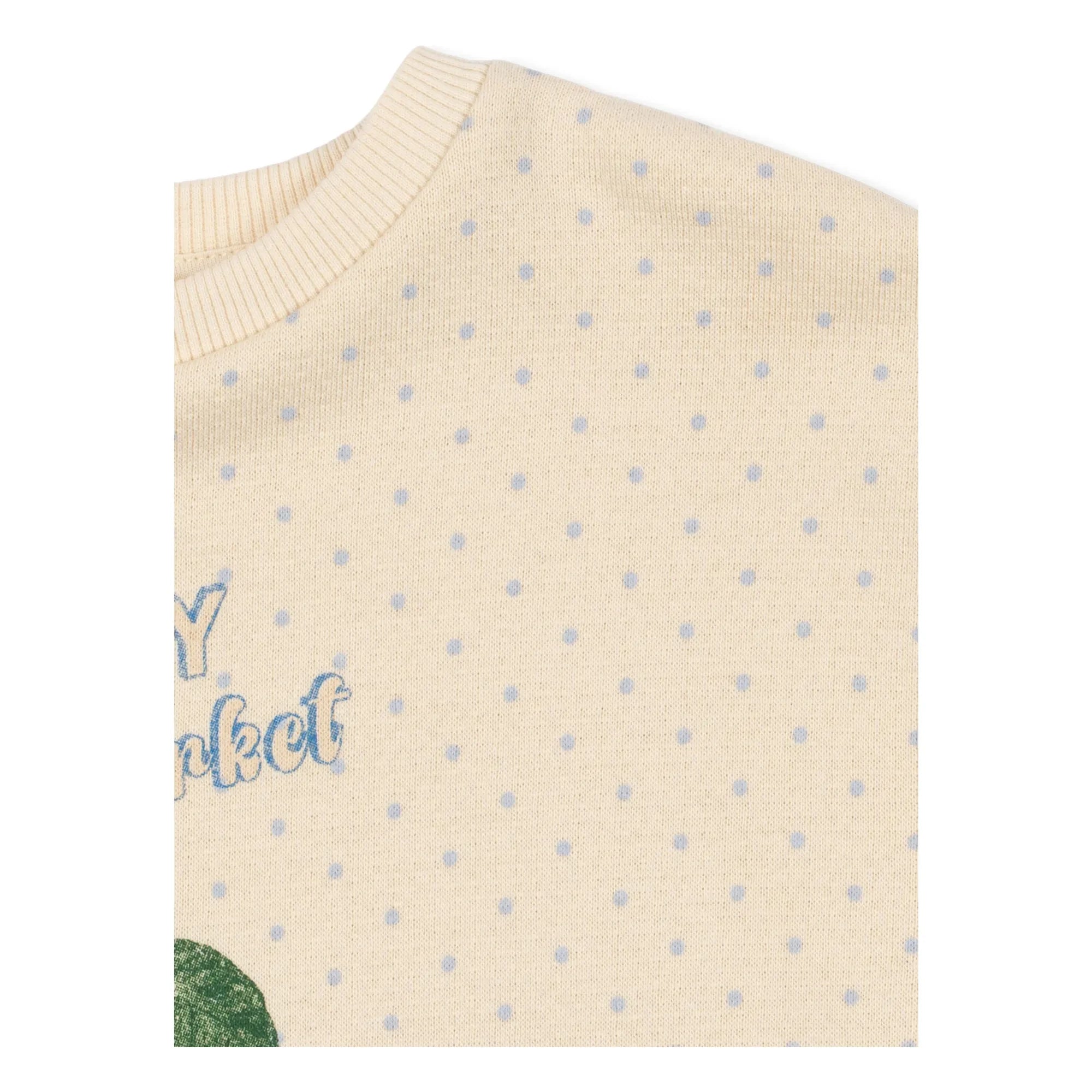 Konges Sløjd - Organic Cotton Loupy Dot Sweatshirt | Ivory
