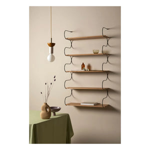 Schneid Studio - Onda Oak Wood Shelf | Black