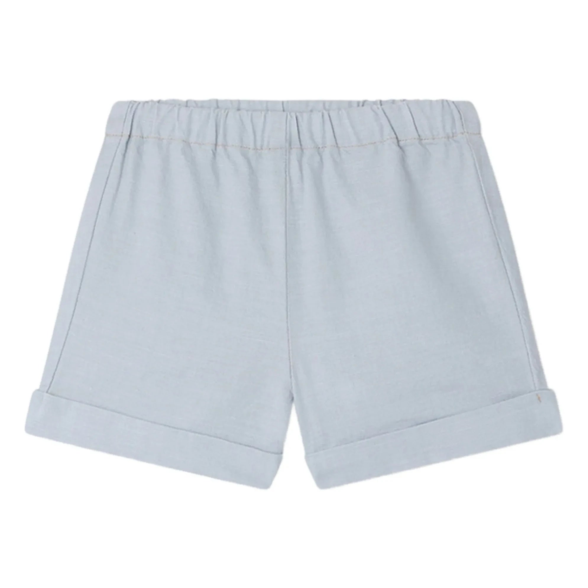 Bonpoint - Ecady organic cotton leg shorts | Light blue