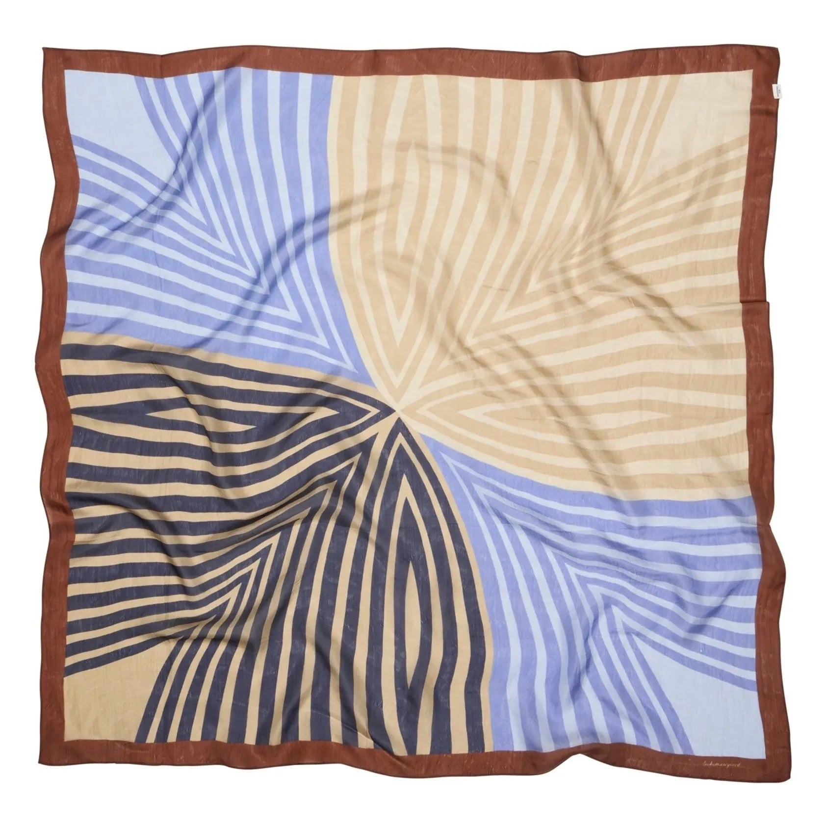 Becksöndergaard - Graphilia Silk Scarf | Blue