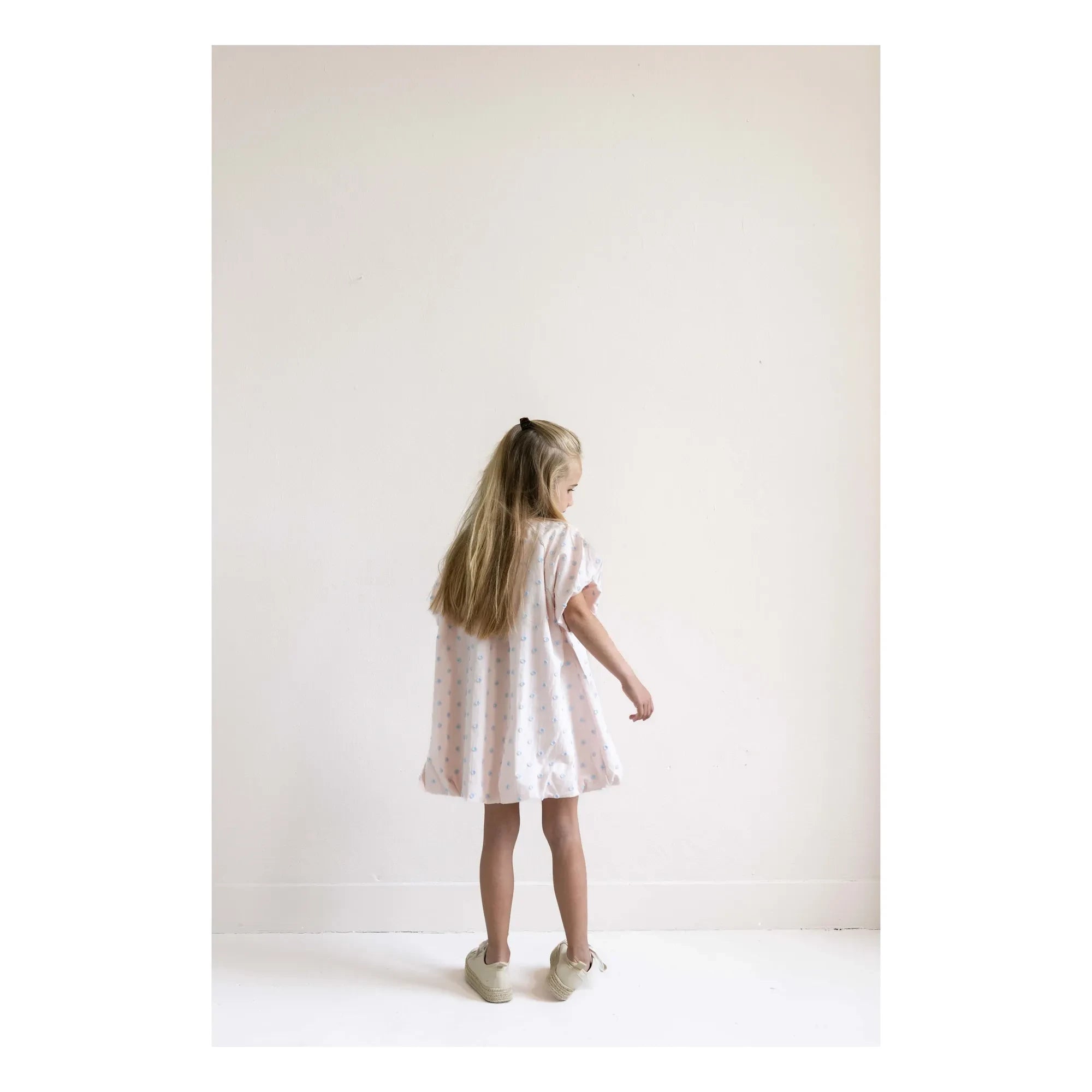 Jenest - Bella Pois Cotton Organic Balloon Dress | Light Pink