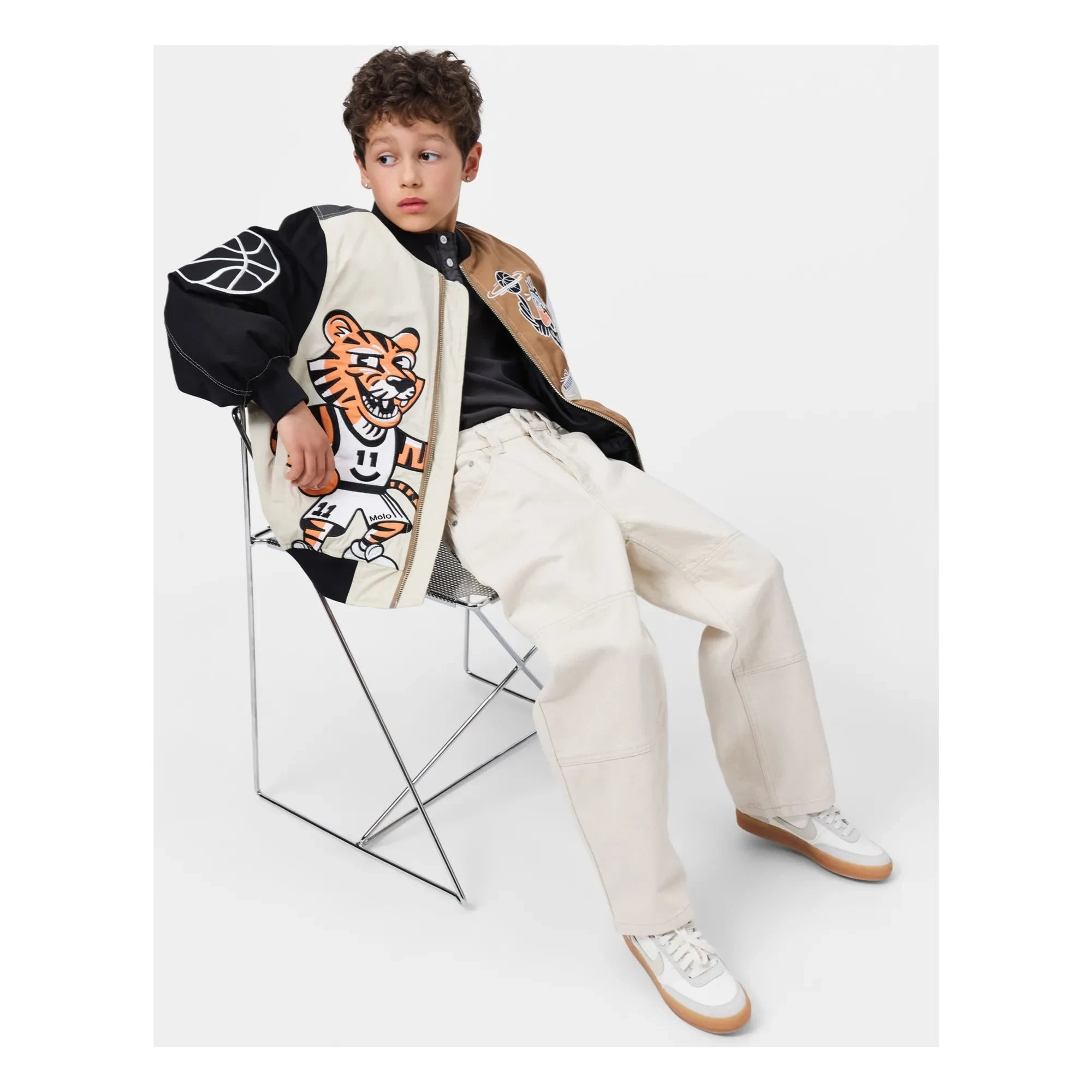 Molo - Hedley Basketball Bomber Jacket | Black