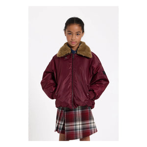 Finger in the Nose - Sterling Check Asymmetric Skirt | Aubergine