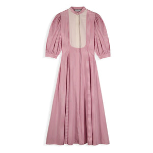 Maria de la Orden - Dimitra Striped Cotton Dress | Pink