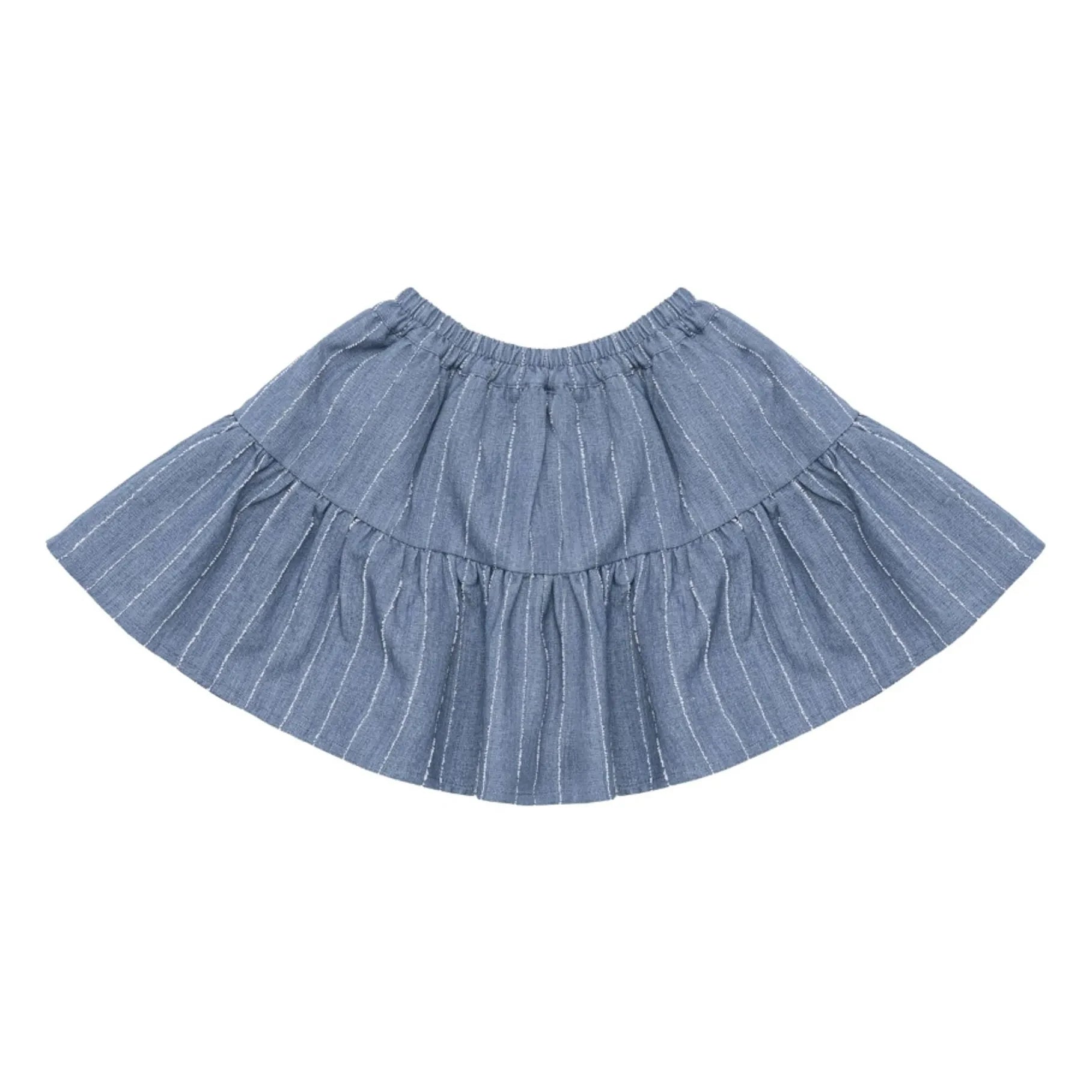 Donsje - Lazie Striped Skirt | Denim Blue