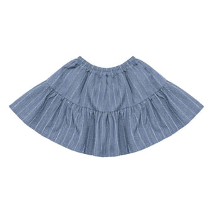 Donsje - Lazie Striped Skirt | Denim Blue