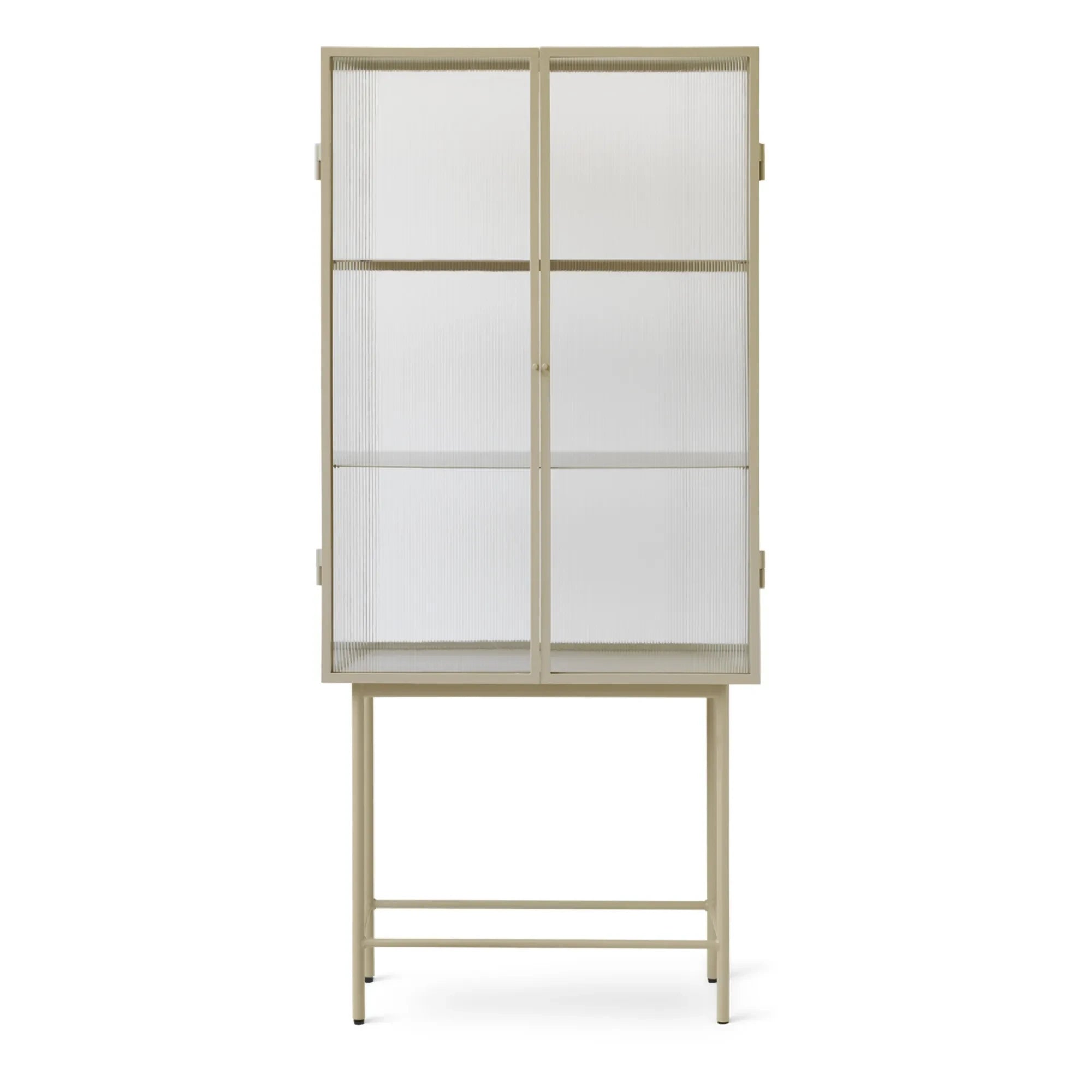 Ferm Living - Haze Striped Glass and Metal Console | Beige