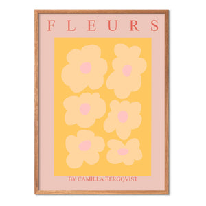 Poster and Frame - Orange Flowers Poster - Unframed