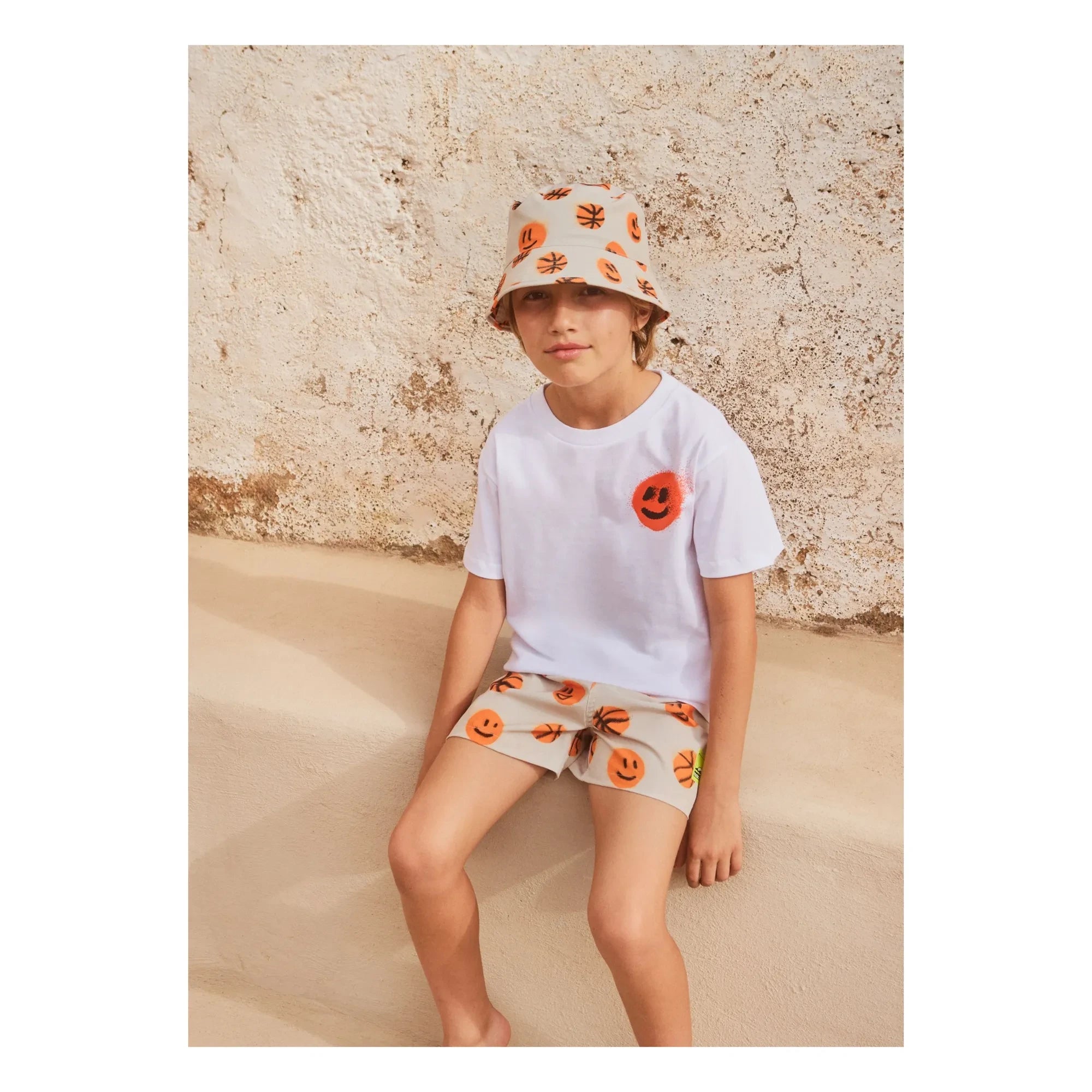 Molo - Niko Basket Ball Recycled Fiber Swim Shorts | Beige