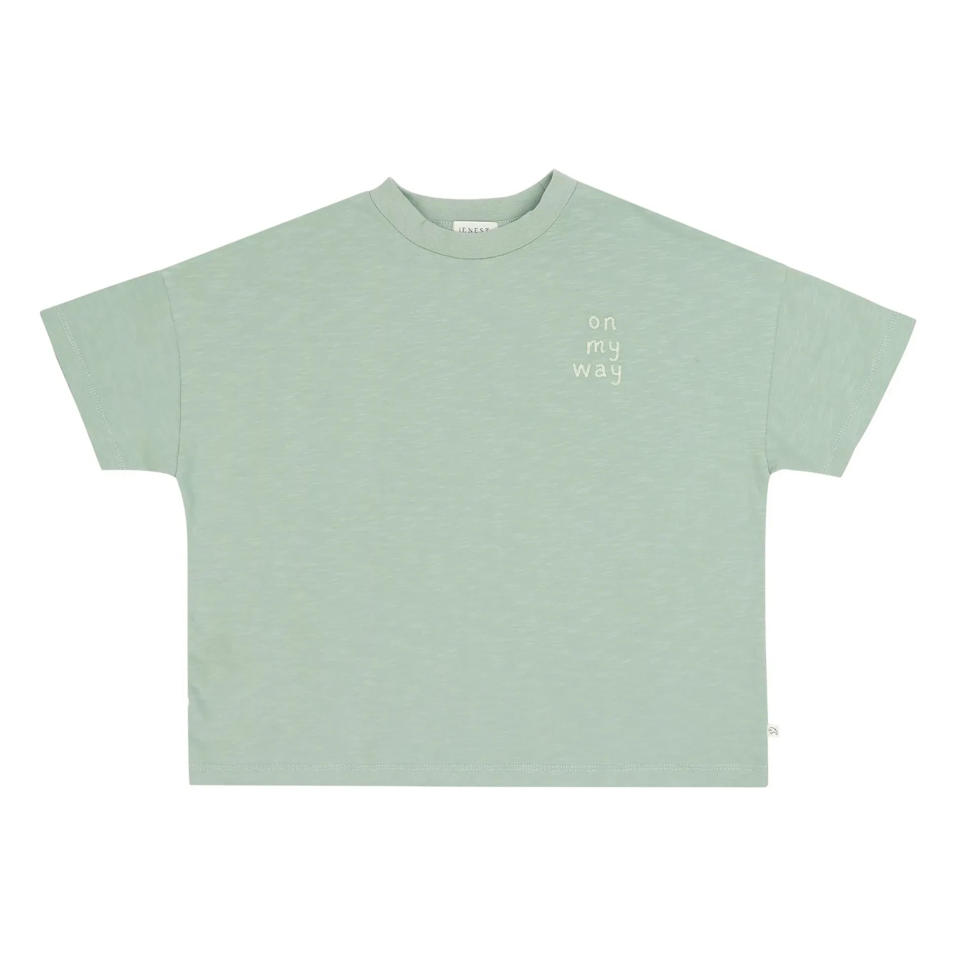 Jenest - Oversized T-shirt Ben On My Way Organic Cotton | Badem Green
