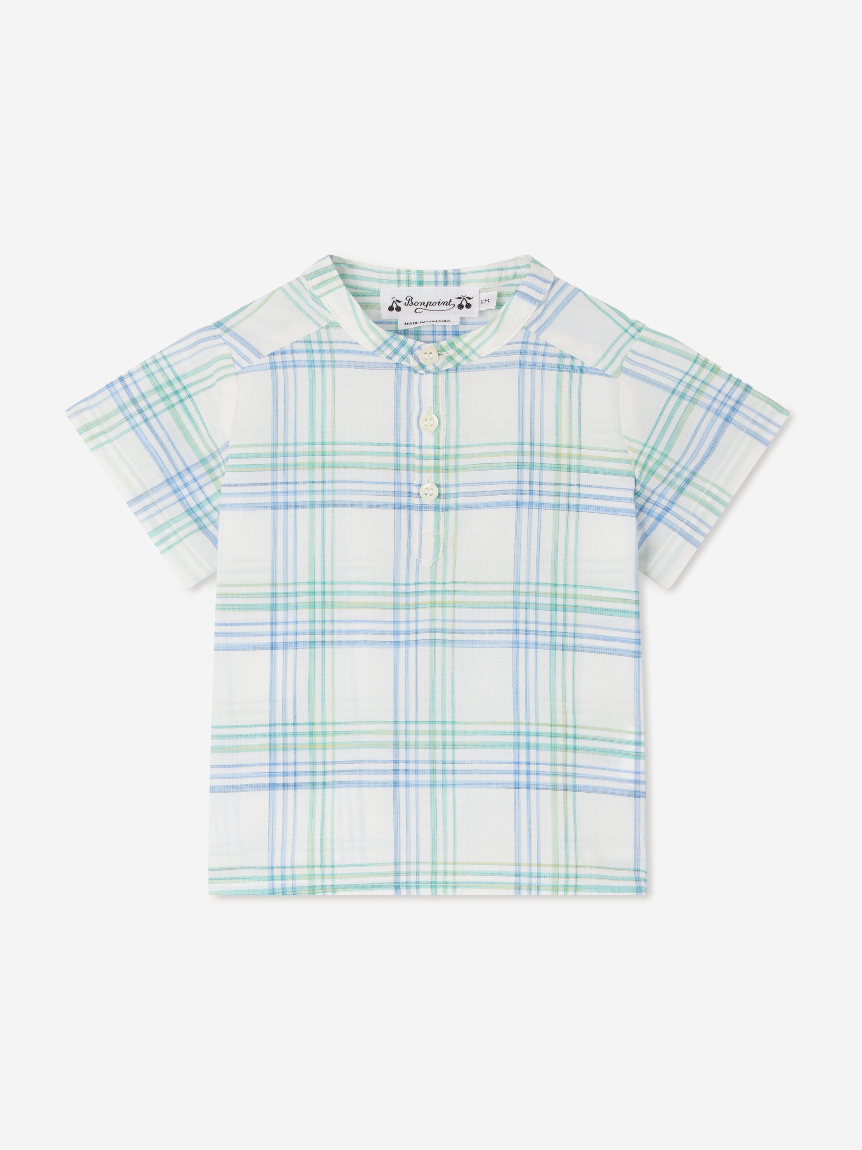 Bonpoint Baby Boys Cesari Shirt in Blue