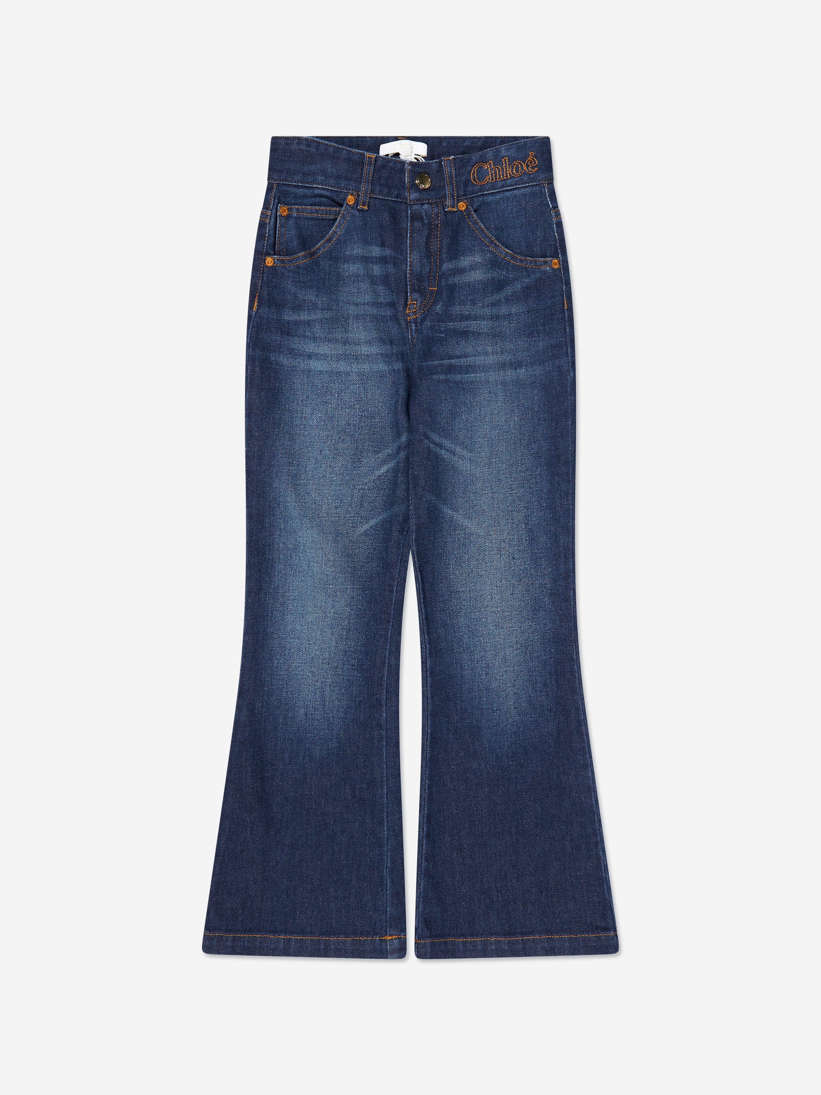 Chloé Girls Denim Jeans in Navy