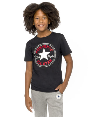 Converse Boys Chuck Patch T-Shirt in Black