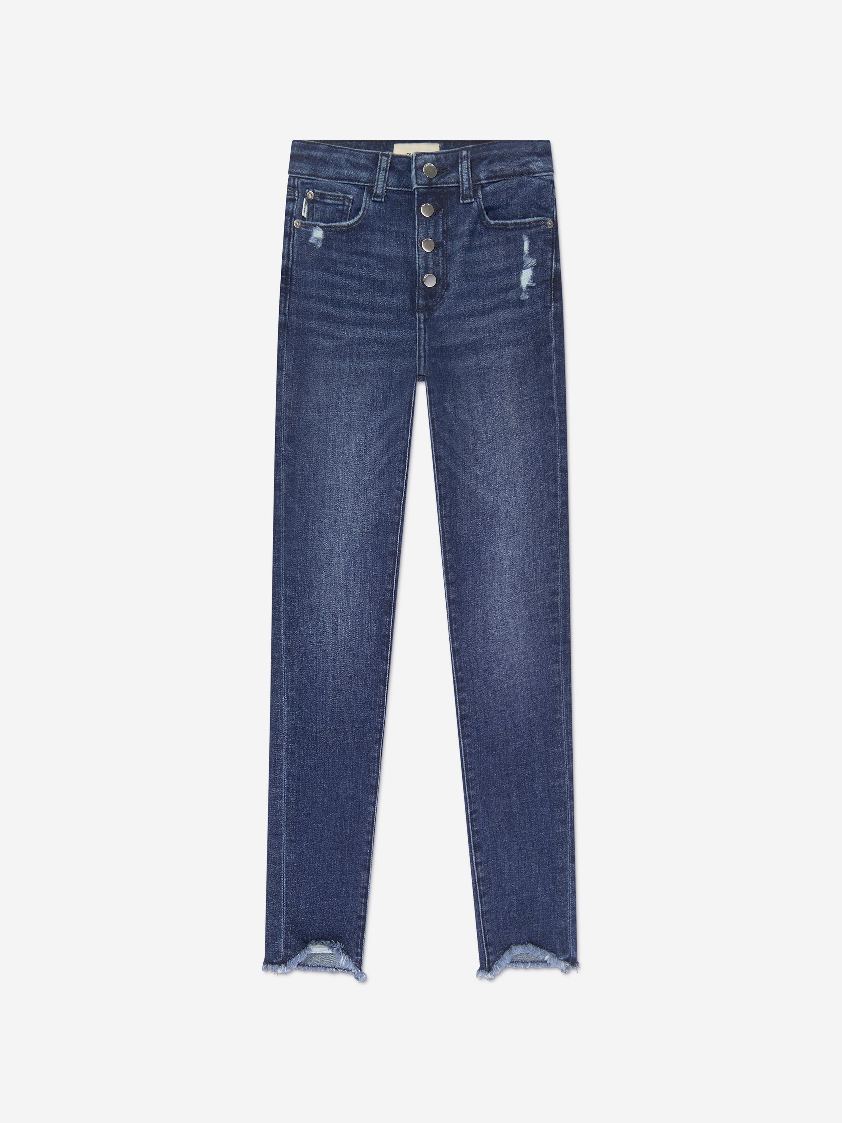 DL1961 Girls Chloe Distressed Skinny Jeans in Navy