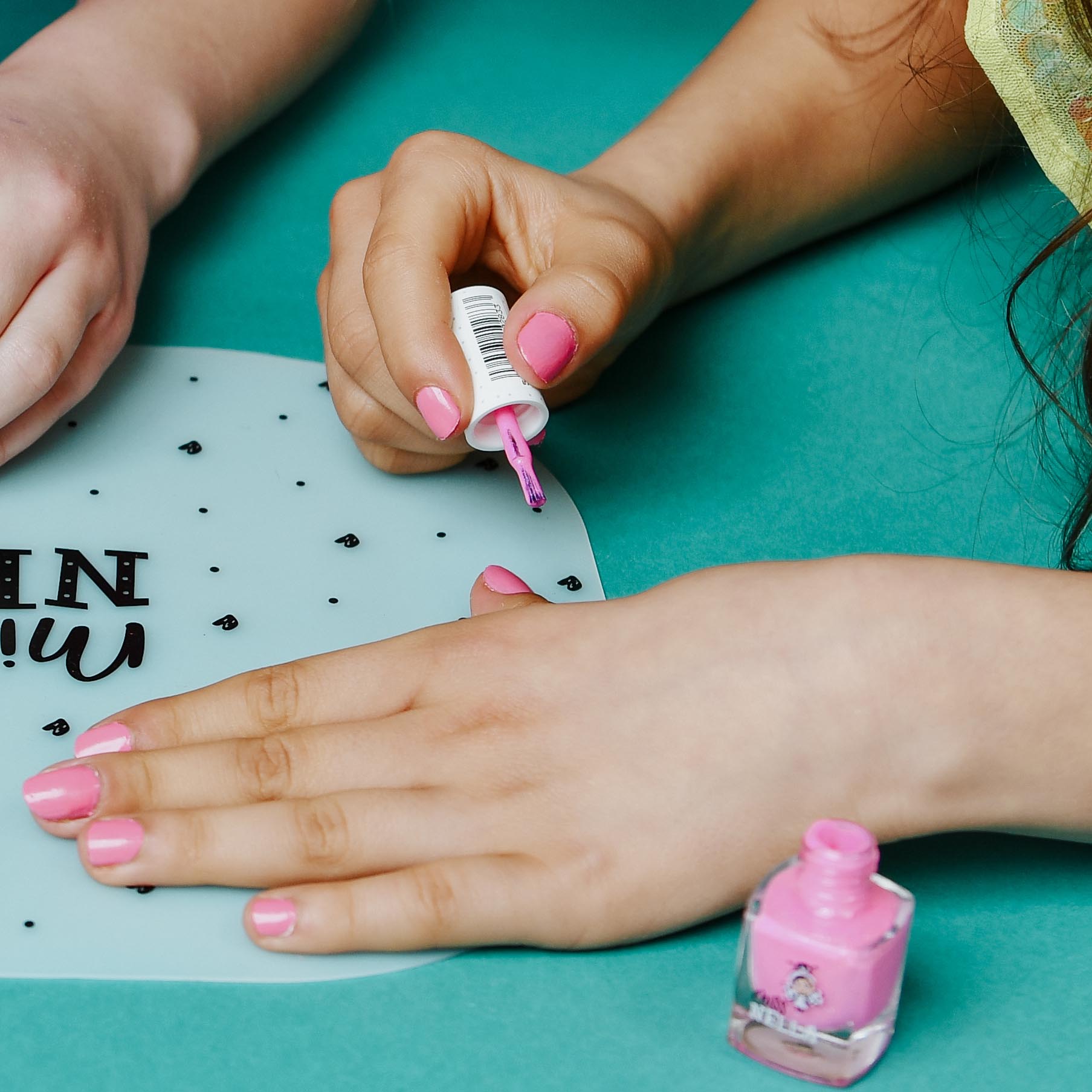 Miss Nella - Coral Pink Shimmery Peelable Nail Polish