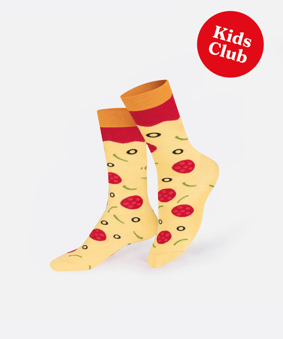 Eat My Socks - Çocuk Napoli Pizza Çorap - Dinossi
