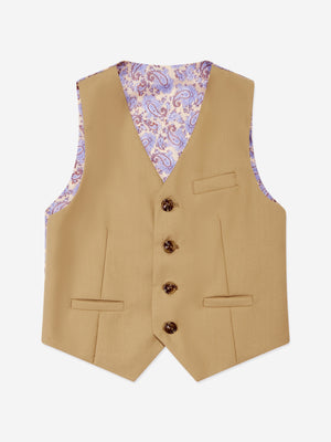 SUITLAB London Boys 7 Piece Suit Set in Beige