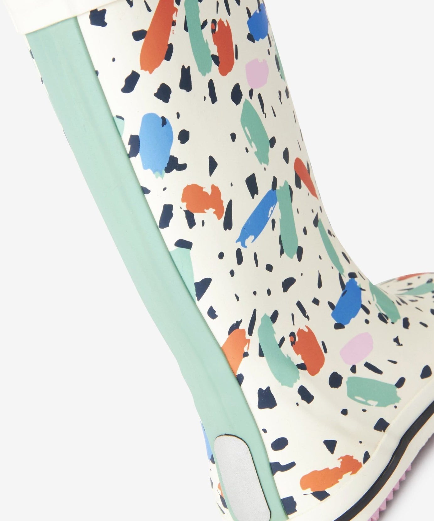 Dinossi - Konfeti Baskılı Kız Çocuk Yağmur Çizmesi-Dinossi