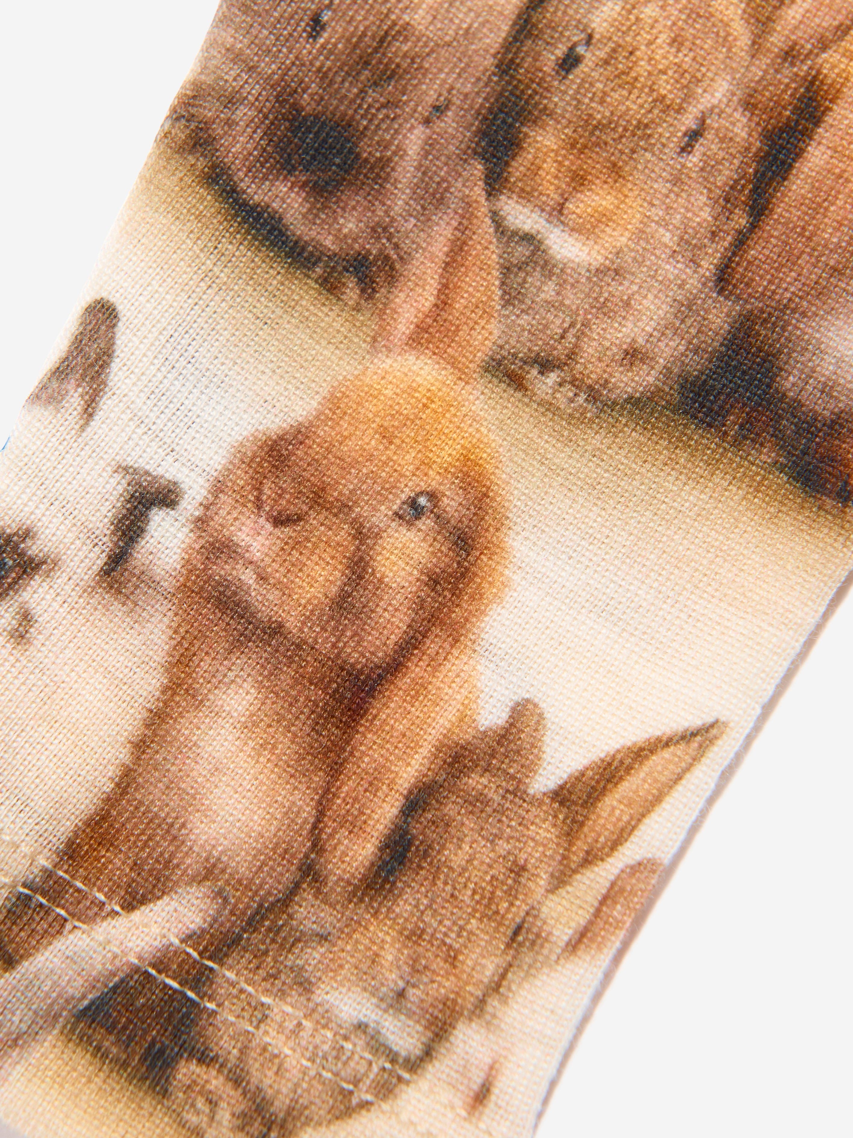 Molo Kids Rabbit Leggings in White