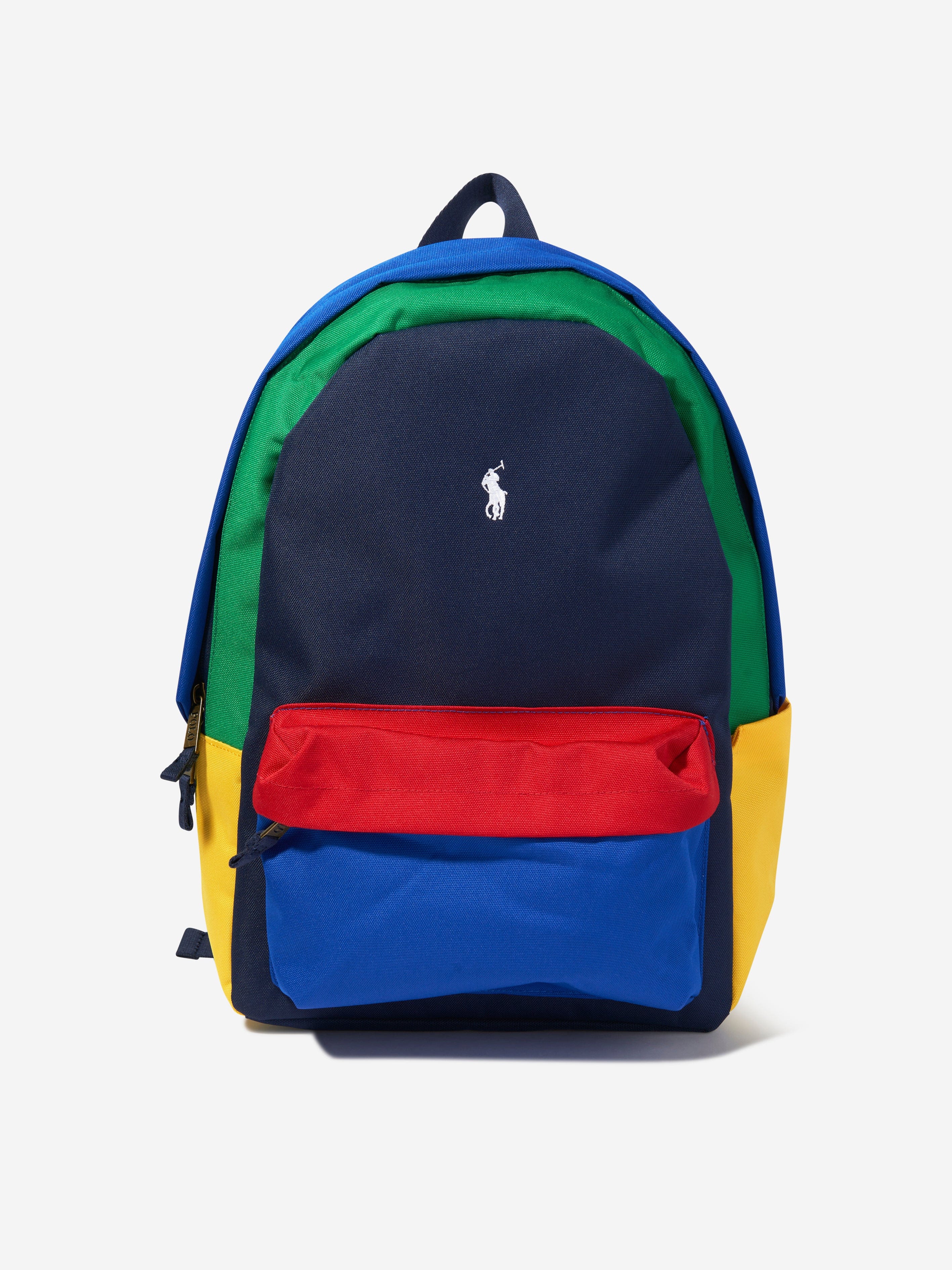 Ralph Lauren Boys Coloublock Backpack in Multicolour (45cm)