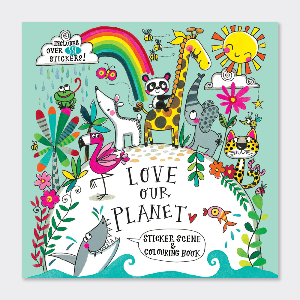 Rachel Ellen - Love Our Planet Sticker Scene Coloring and Activity Book