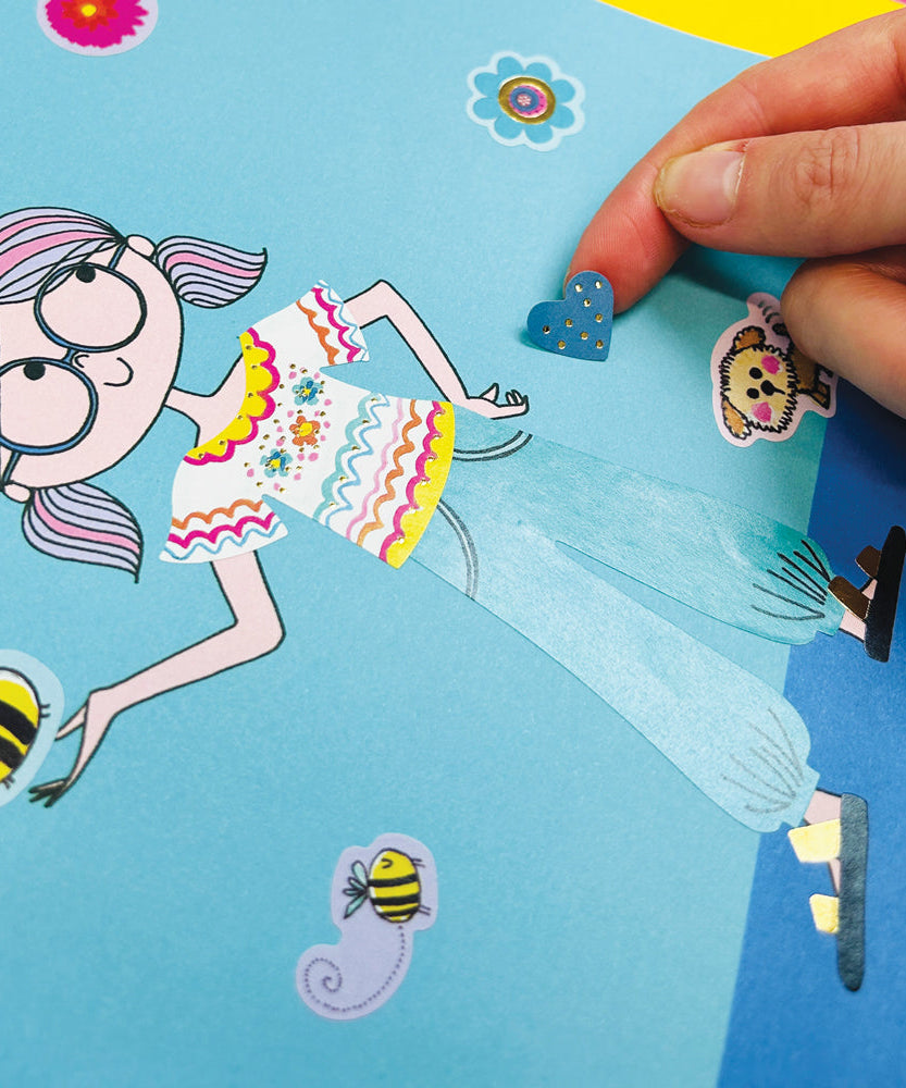 Rachel Ellen - Girl Power Sticker Scene Coloring and Activity Book