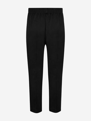 Zeco Boys School Full Elastic Pull Up Trousers in Black