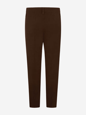 Zeco Boys School Slim Fit Trousers in Brown