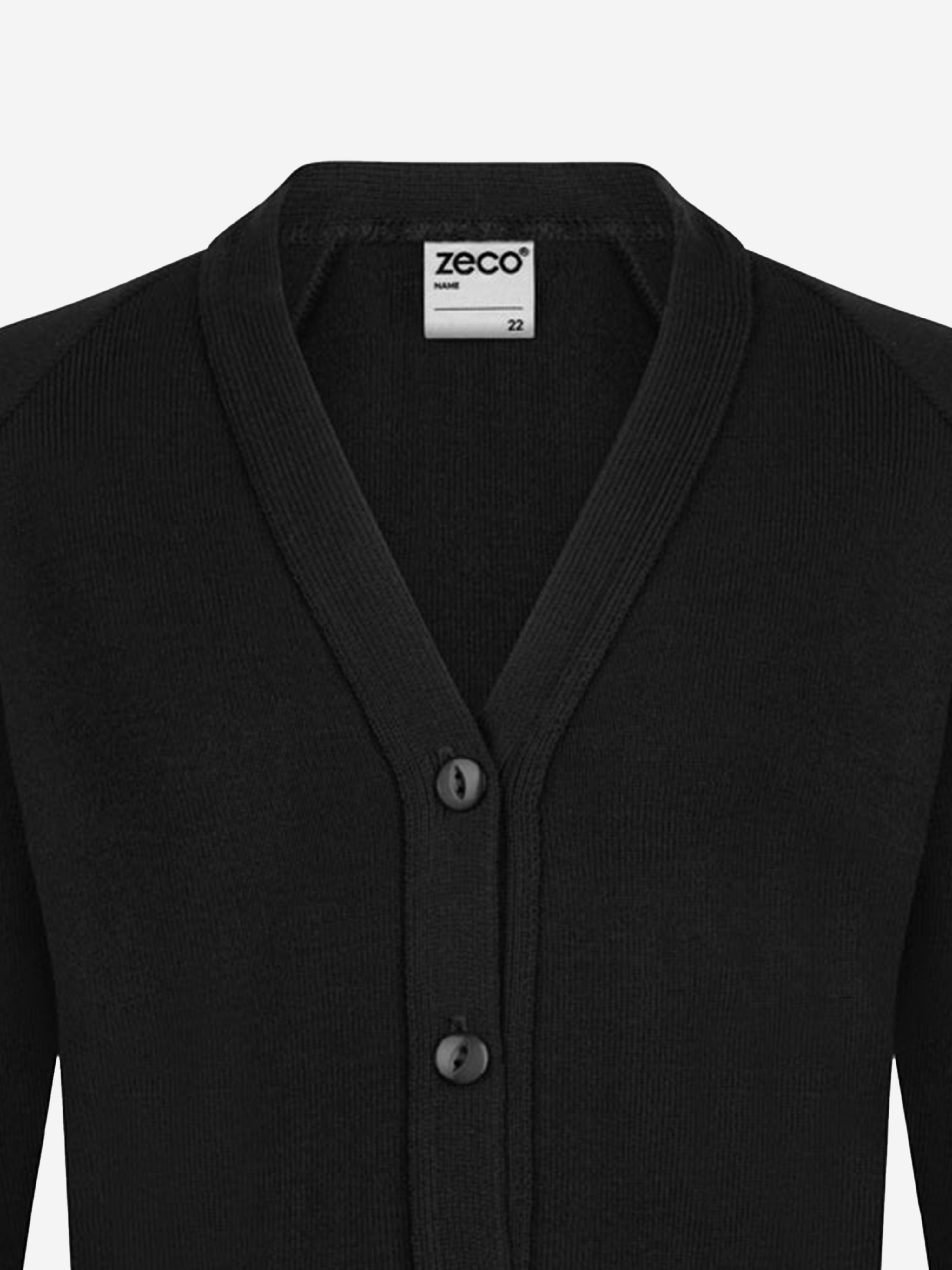 Zeco Kids School Knitted Cardigan in Black