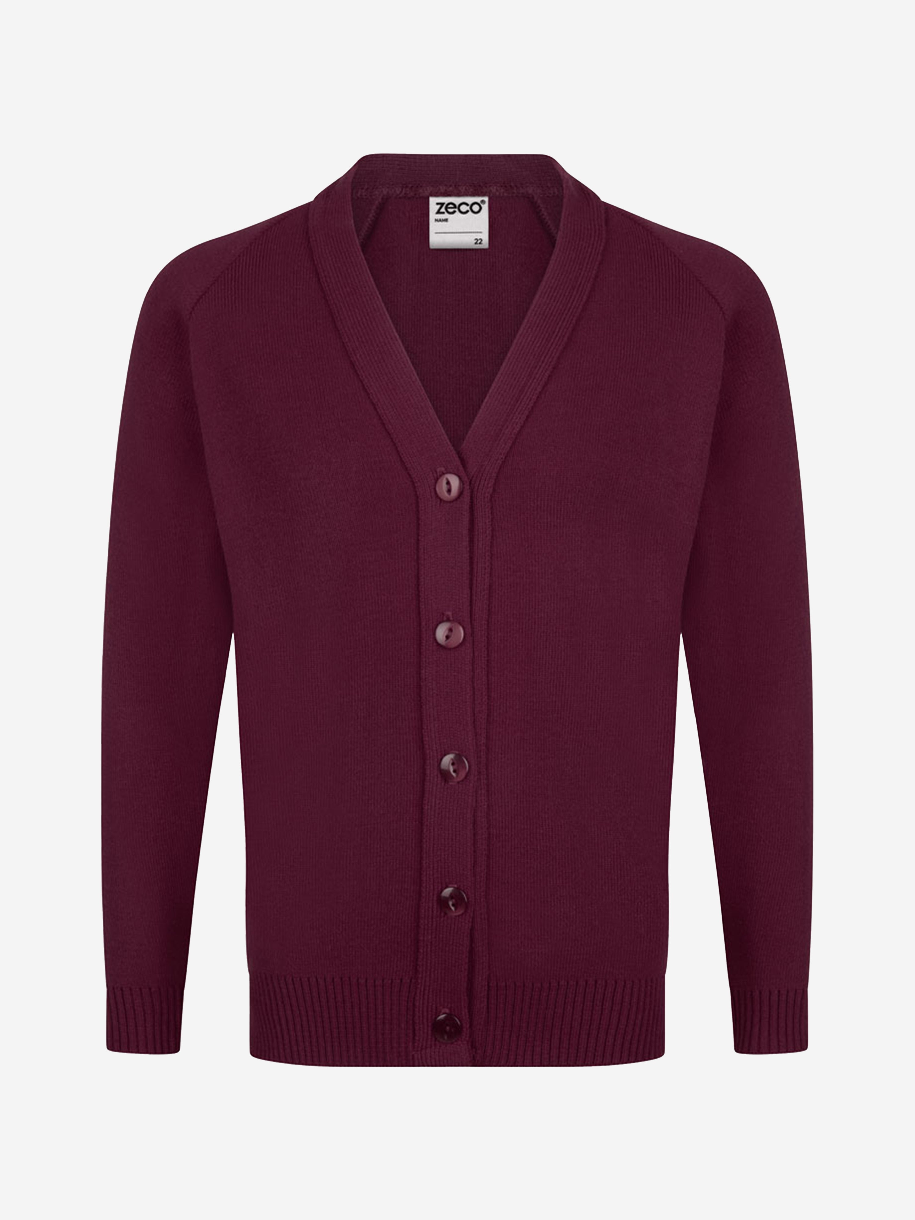Zeco Kids School Knitted Cardigan in Maroon