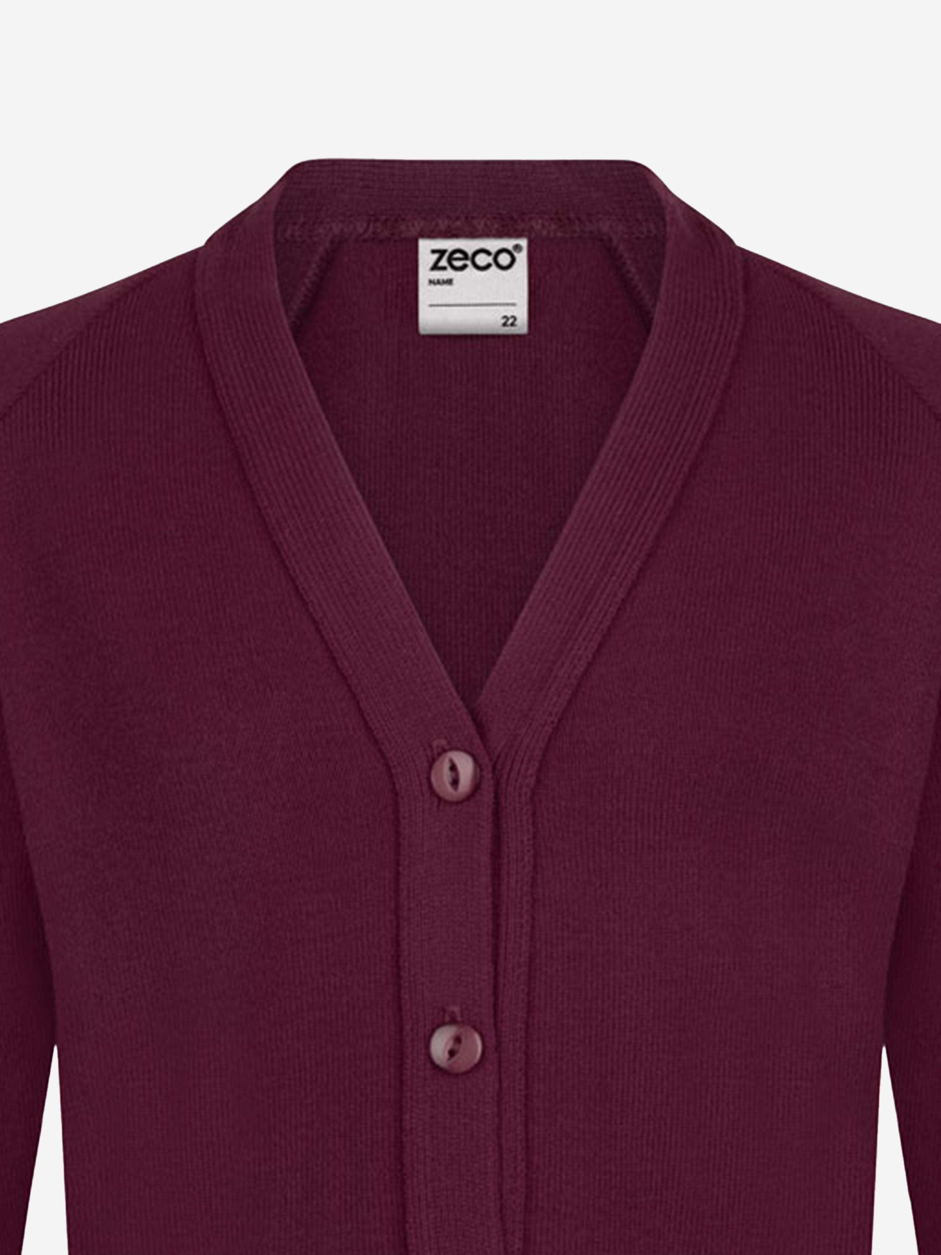 Zeco Kids School Knitted Cardigan in Maroon