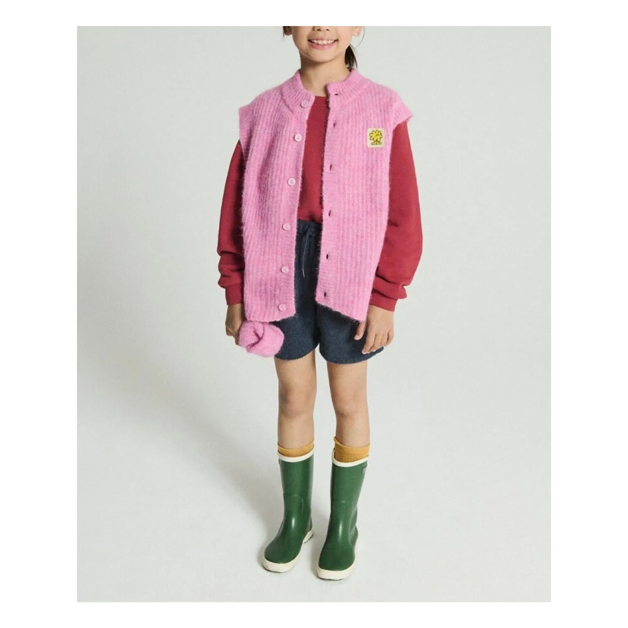 American Vintage - East Alpaka Kolsuz Yelek | Pembe