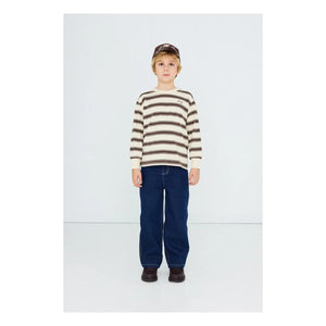 Tinycottons - Organic Cotton Striped T-Shirt | Cream