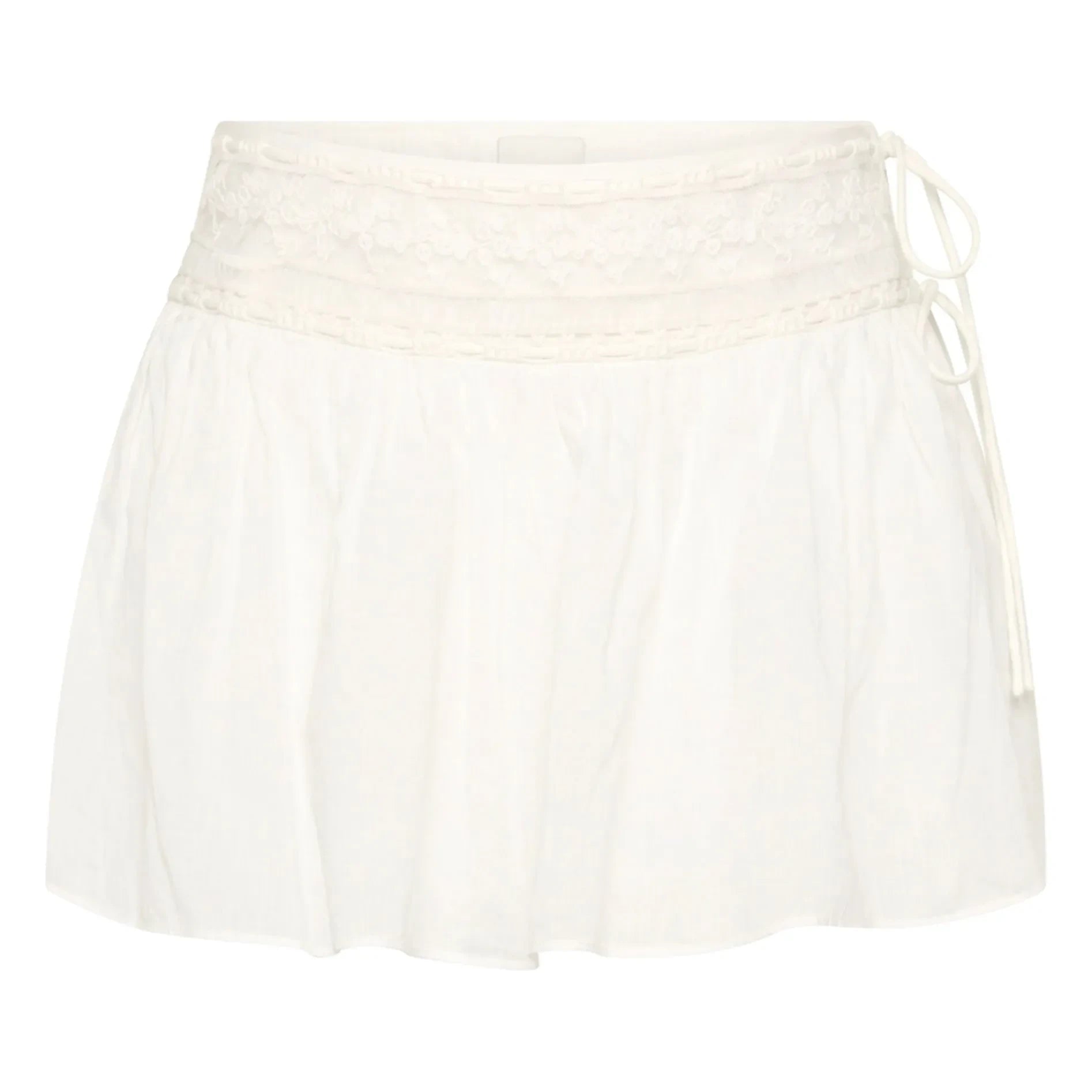 Posse - Danielle Cotton Mini Skirt | White