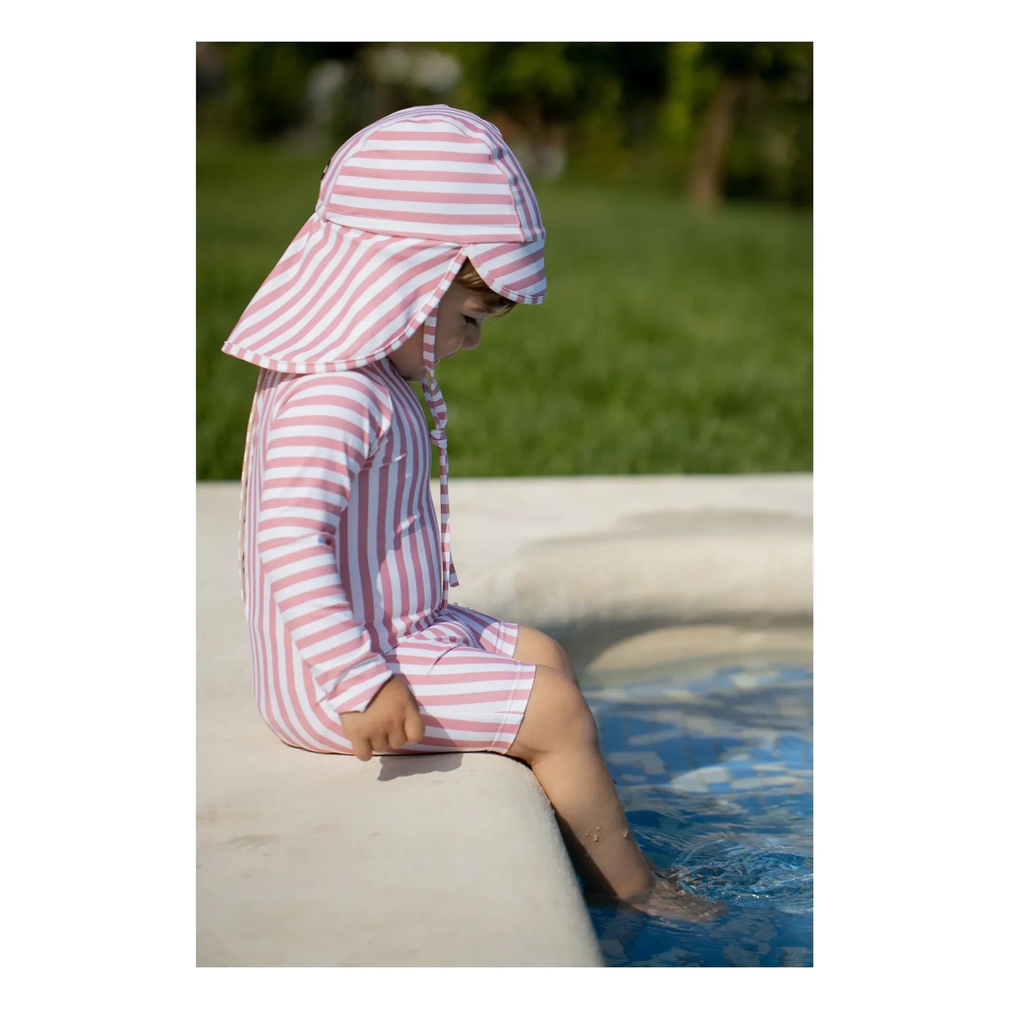 1+ in the family - Eivissa Striped Hat | Powder Pink