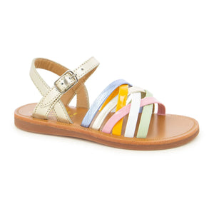 Pom d'Api - Lux Plagette Sandaletler | Altın