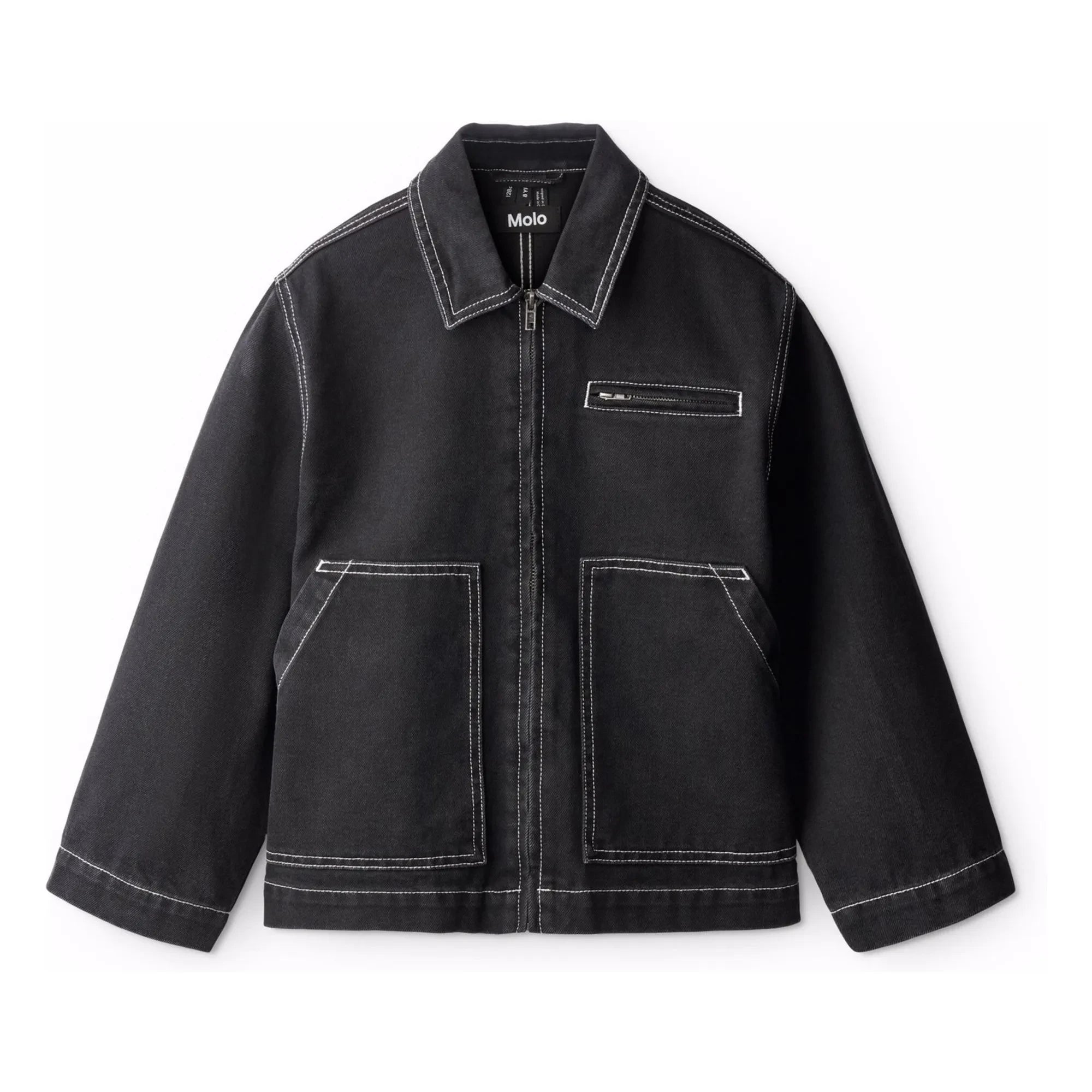Molo - Hetson Organik Pamuk Denim Ceket | Denim siyah