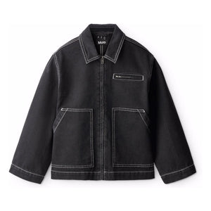 Molo - Hetson Organik Pamuk Denim Ceket | Denim siyah