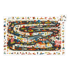 Djeco - 54-Piece Car Rally Puzzle