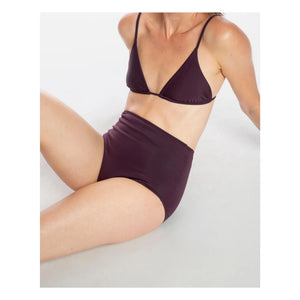 Matona - Üçgen Jersey Üst Geri Dönüştürülmüş Lifler | Aubergine
