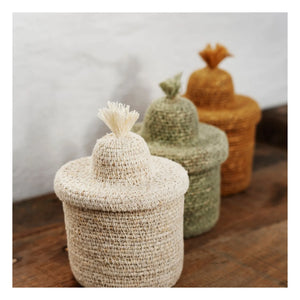 Madame Stoltz - Sea thatch storage basket | Beige