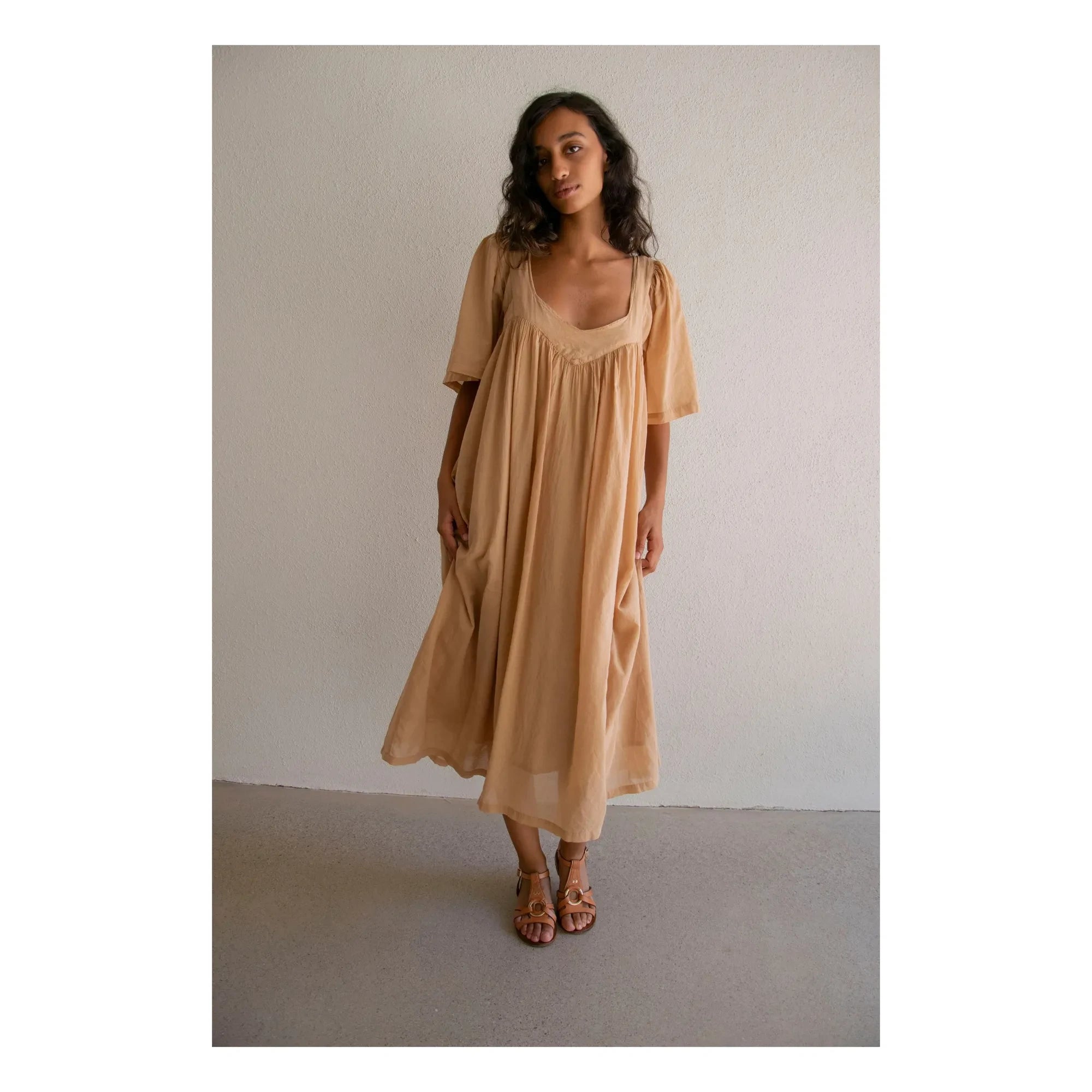 THEAVANT - Jade Cotton Voile Dress | Amber