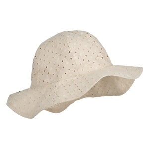 Liewood - Amelia Organic Cotton Openwork Hat | Ecru