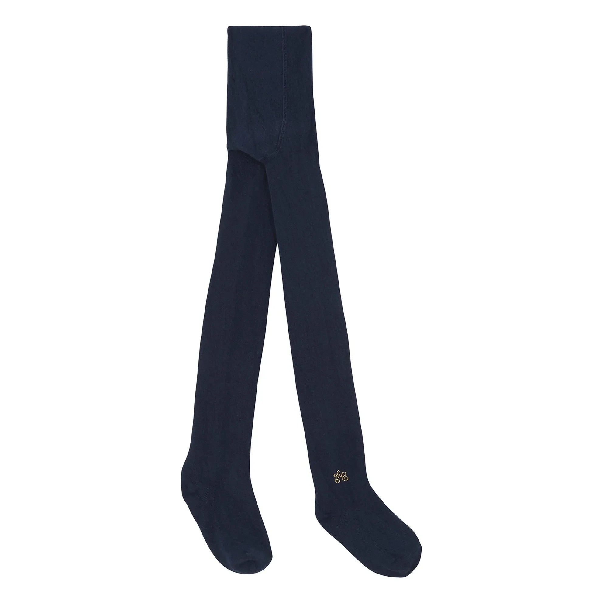Tartine et Chocolat - Ribbed Tights | Navy Blue