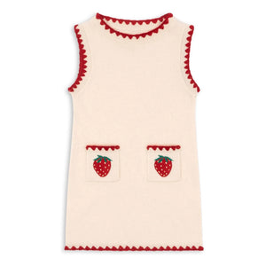 Konges Sløjd - Collette Strawberry Wool Dress | Cream