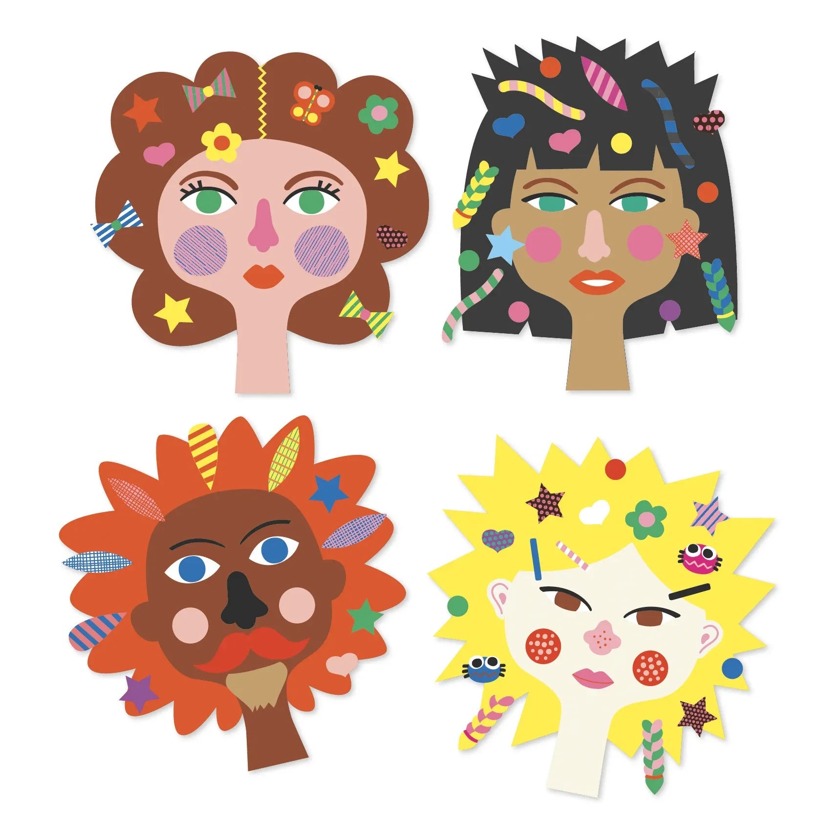 Djeco - Hairdresser Sticker Set