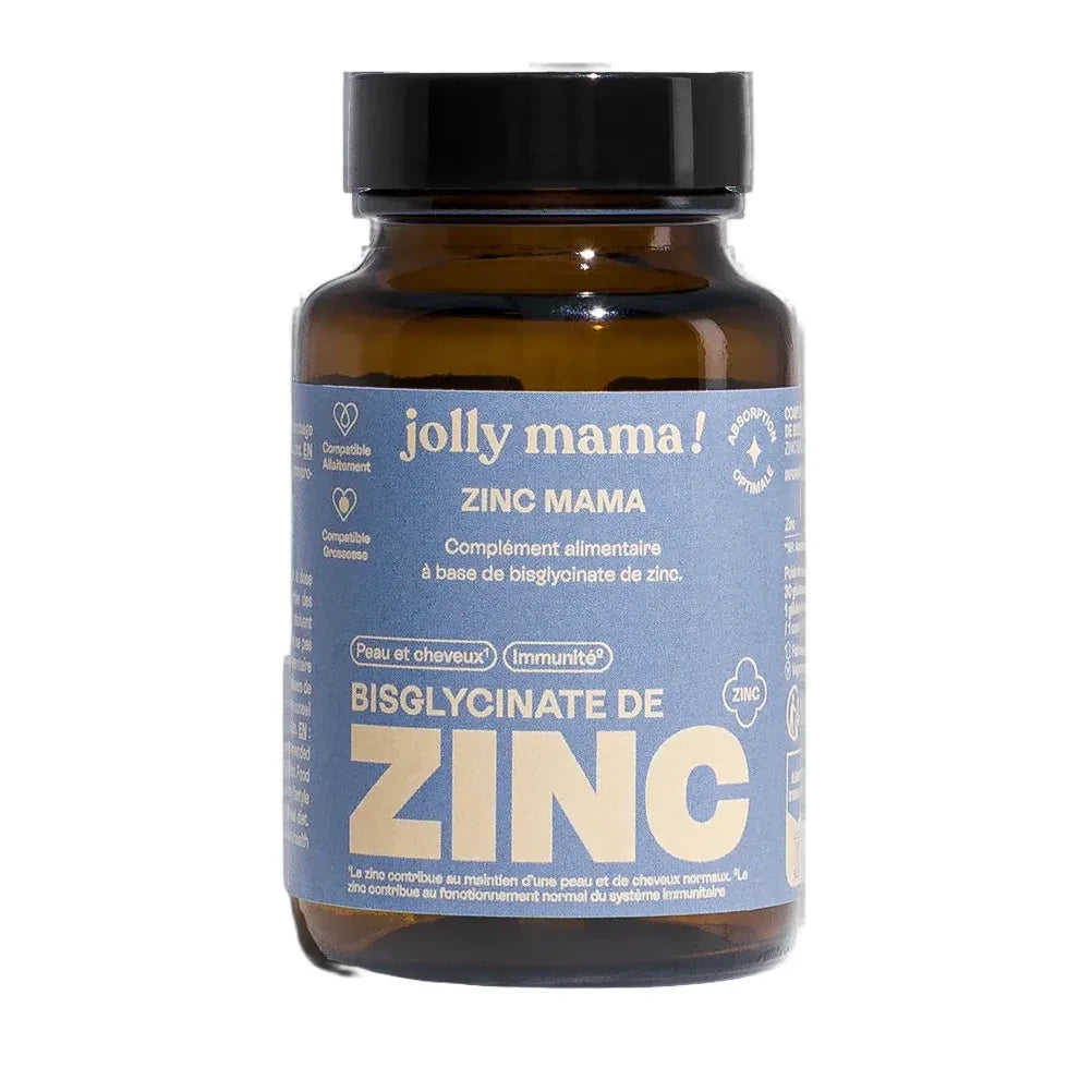 Jolly Mama - Zinc Mama çinko bisglisinat gıda takviyesi - 30 kapsül